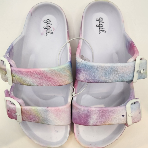 Gigil Girls Tye Dye Foam Sandals Size 13 New - Picture 2 of 9